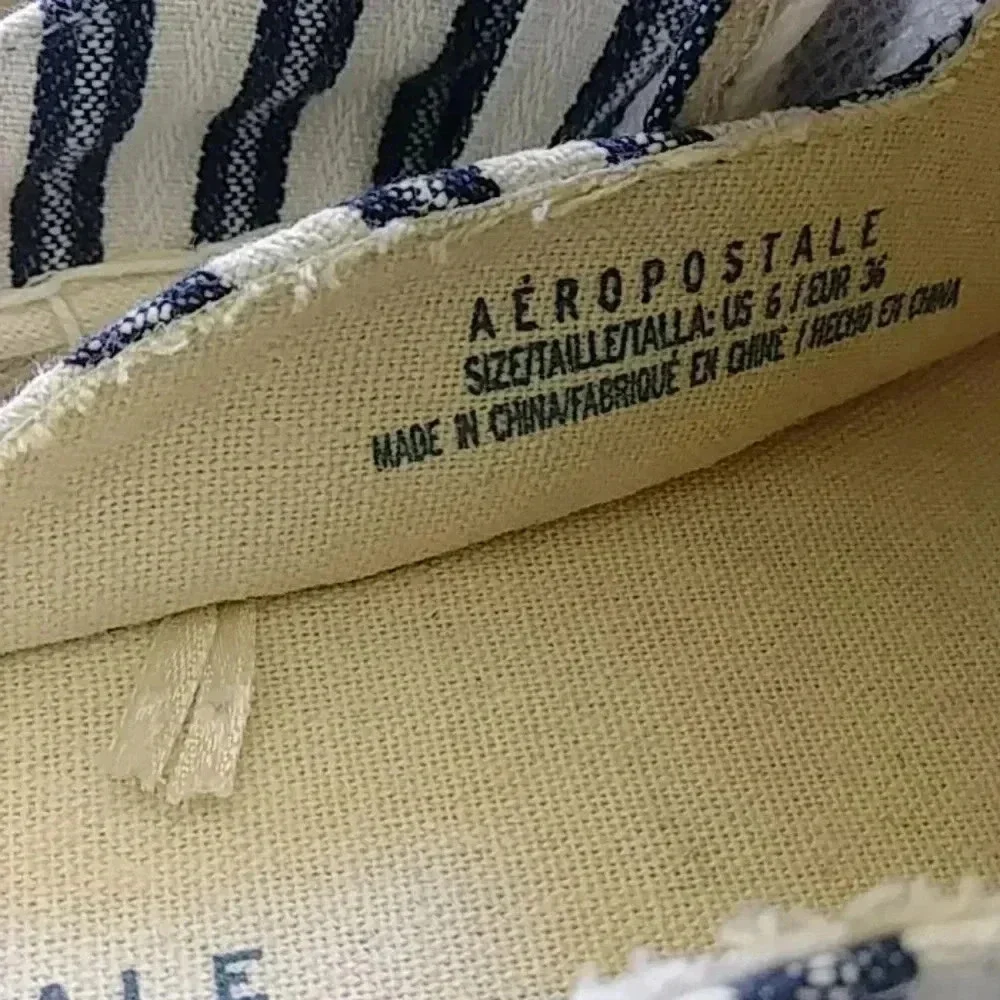 Aeropostale striped espadrille